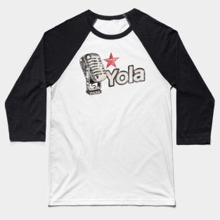 Yola - Vintage Microphone Baseball T-Shirt